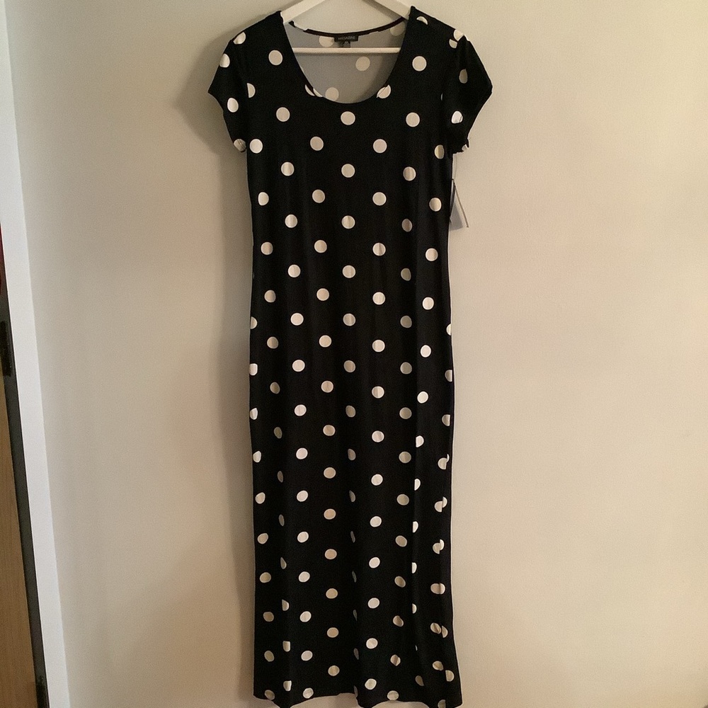 Ladies polka dot maxi dress